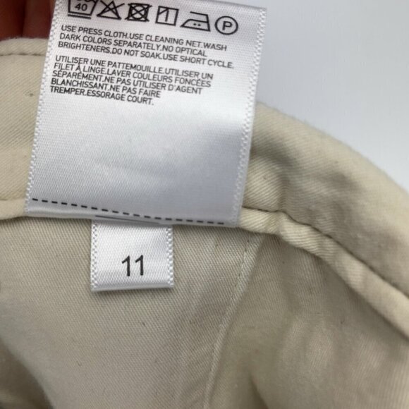 UNIQLO High-Waist Trousers Dress Greenish Pants Belt Loops Size 6 - Picture 7 of 10